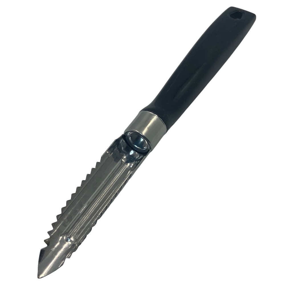 Vintage Ekco Peeler Corer Stainless Steel Black 7 Inch
